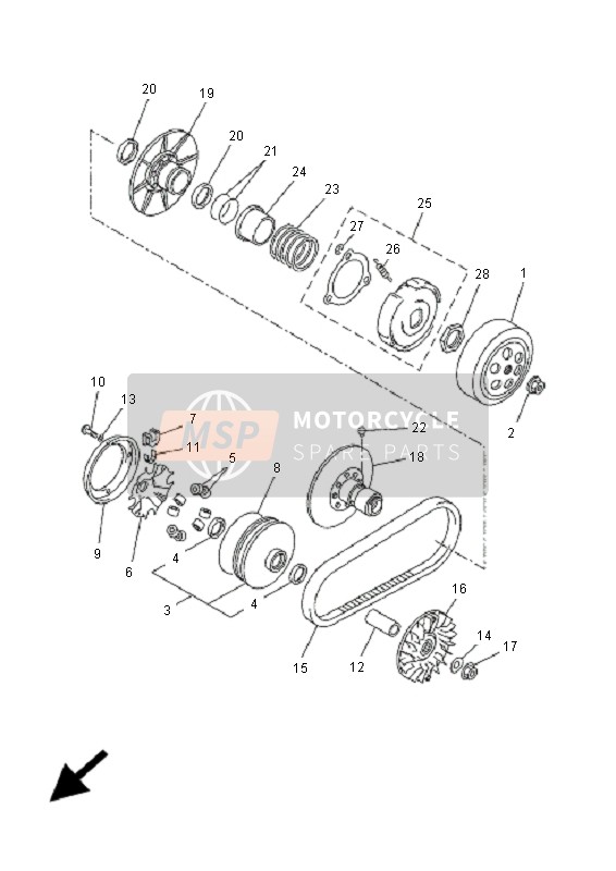 5HWE76320100, Weight, Yamaha, 2